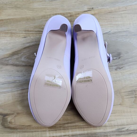 🩵NWOB Chase & Chloe Lavender Kimmy Mary Jane Heels Size 8.5 - Picture 9 of 11